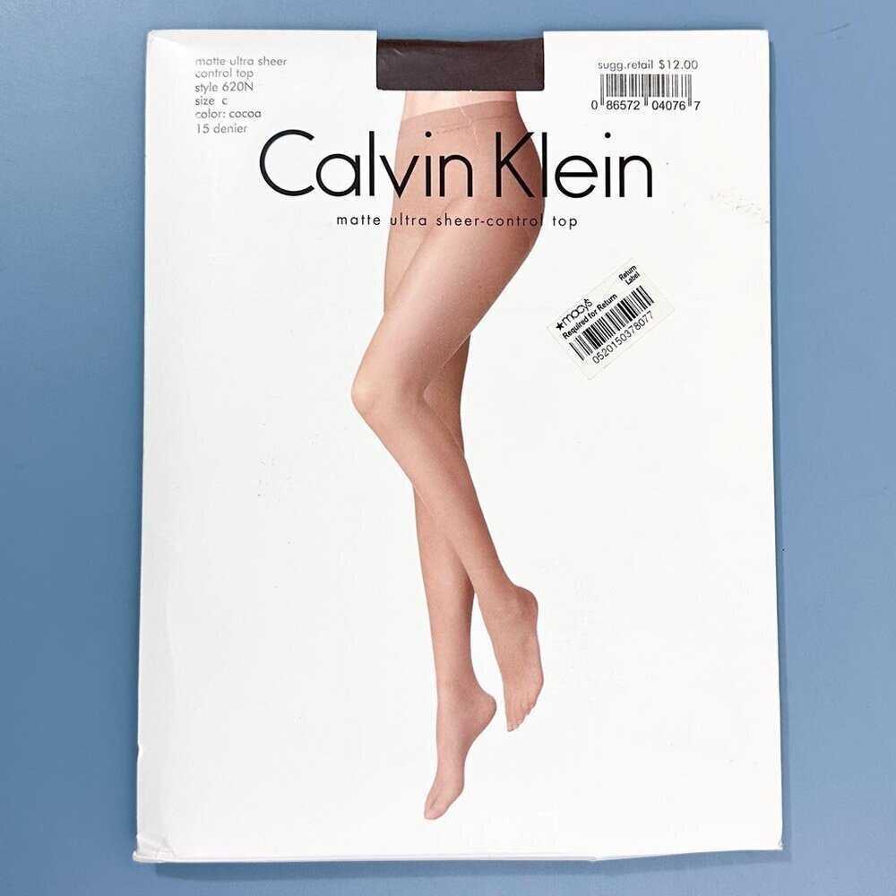 Calvin Klein Matte Ultra Sheer Pantyhose, Cocoa, Size C